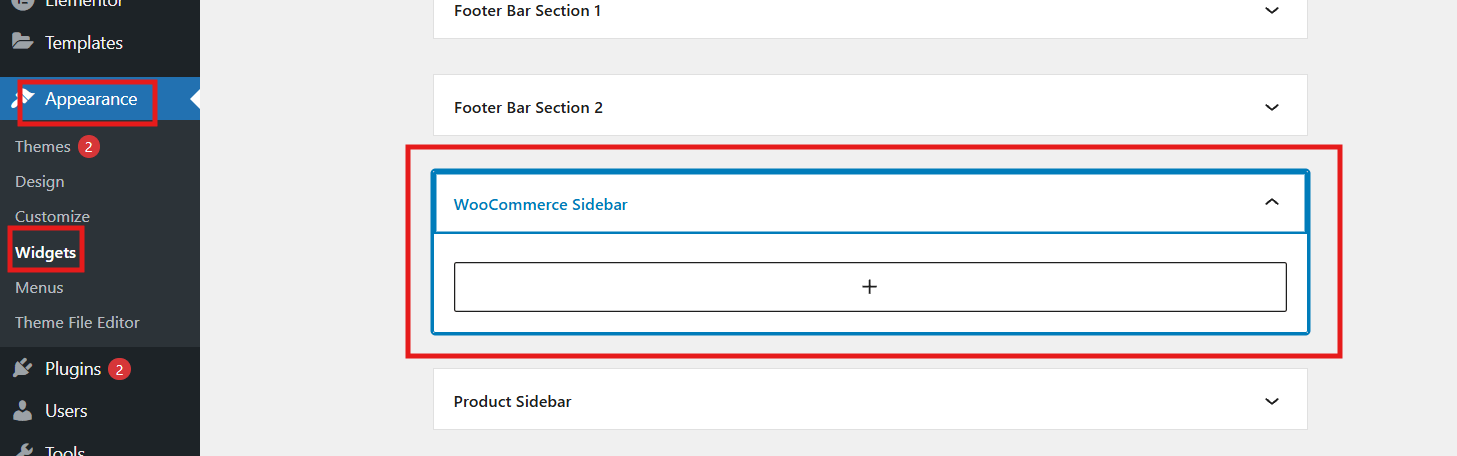 Add Sidebar Category Filter Using Widgets