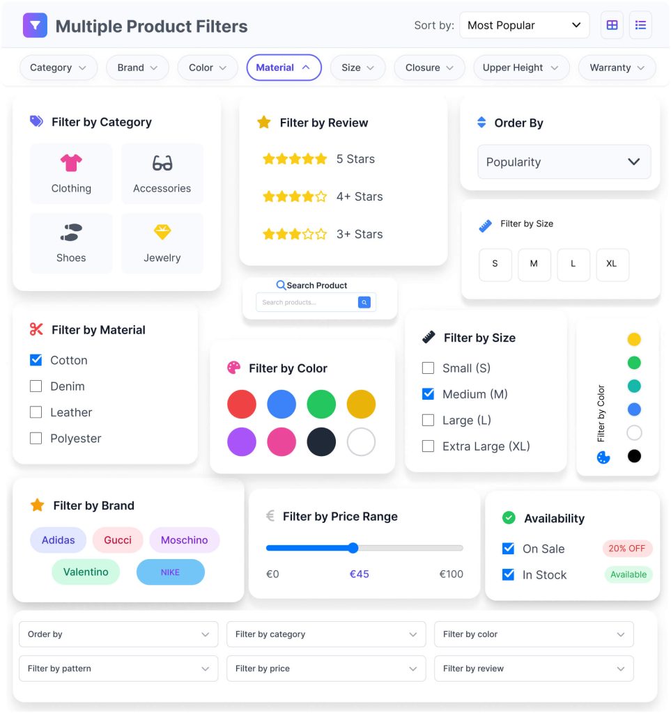 Advanced Ajax Product Filters For Woocommerce