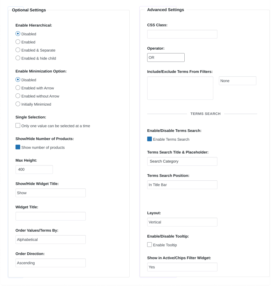 Woocommerce Advanced Ajax Product Filters Stores Logic
